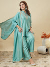 Elegant Embroidered Kurta Palazzo Set