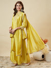 Elegant Embroidered Kurta Palazzo Set