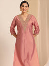 Elegant Women’s Embroidered Kurta Pant Set with Dupatta