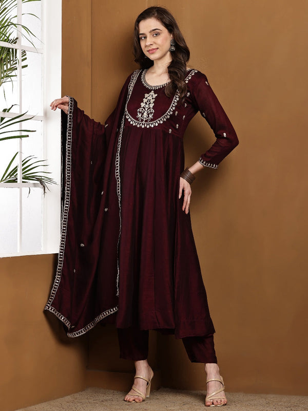 Elegant Embroidered Kurta Set with Dupatta