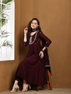 Elegant Embroidered Kurta Set with Dupatta