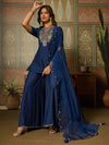Embroidered Kurta Palazzo Set with Dupatta