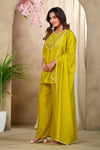 Elegant Embroidered Kurta Palazzo Set with Dupatta
