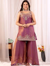 Premium Embroidered Kurta Sharara Set