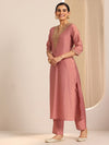 Elegant Women’s Embroidered Kurta Pant Set with Dupatta