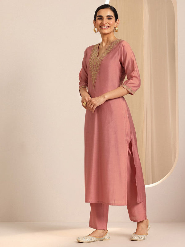 Elegant Women’s Embroidered Kurta Pant Set with Dupatta