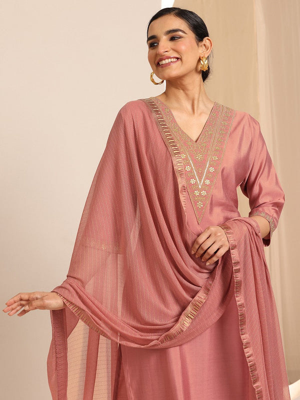 Elegant Women’s Embroidered Kurta Pant Set with Dupatta