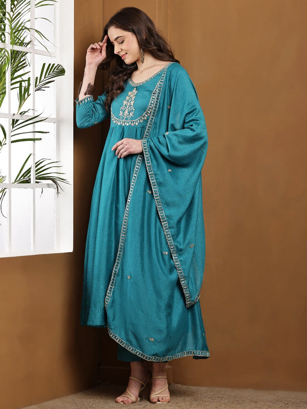 Elegant Embroidered Kurta Set with Dupatta