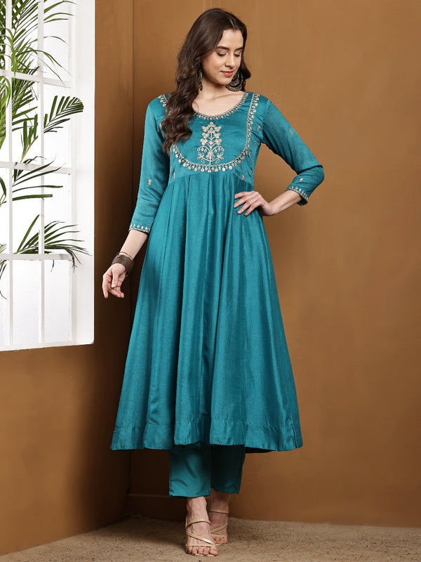 Elegant Embroidered Kurta Set with Dupatta