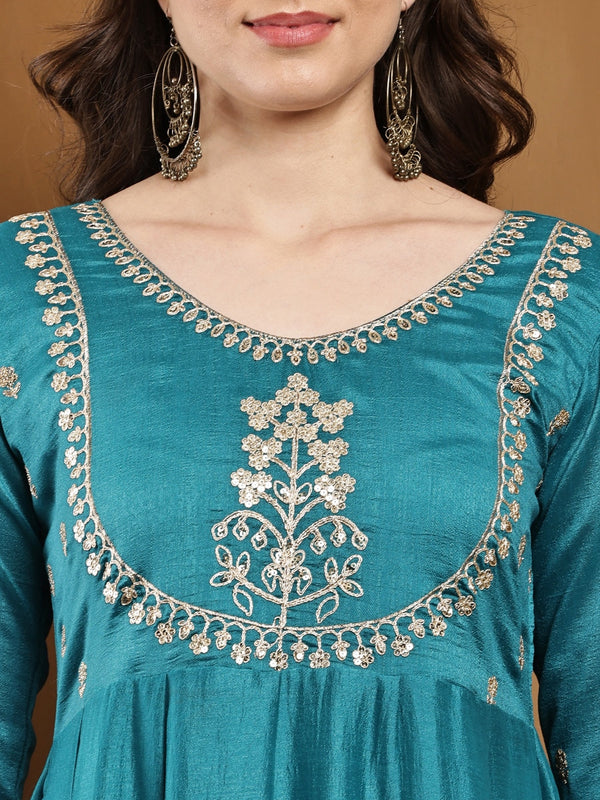 Elegant Embroidered Kurta Set with Dupatta