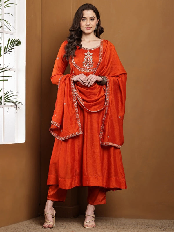 Elegant Embroidered Kurta Set with Dupatta