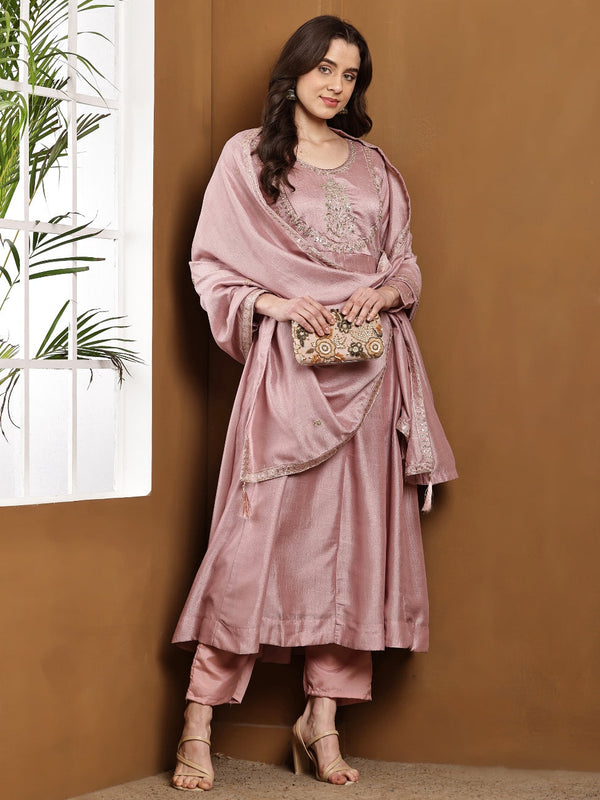 Elegant Embroidered Kurta Set with Dupatta