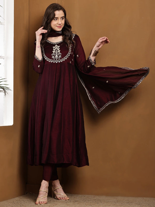 Elegant Embroidered Kurta Set with Dupatta