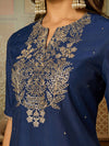 Embroidered Kurta Palazzo Set with Dupatta