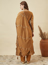 Vichitra Silk Embroidered 3-Piece Suit