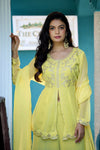 Cruncy Embroidered Palazzo Suit Set