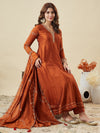 Vichitra Silk Embroidered 3-Piece Suit