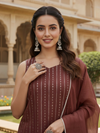 Elegant Embroidered Kurta Palazzo Set with Dupatta